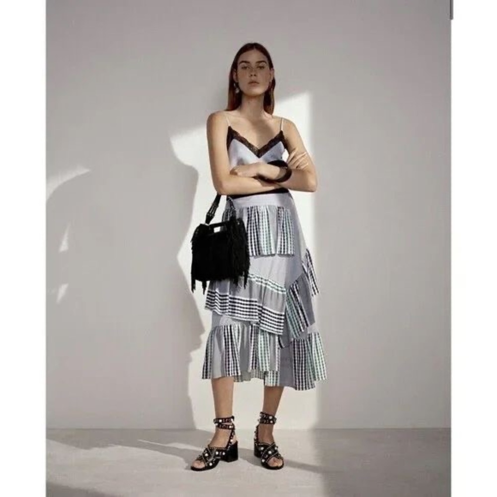Maje Wrap Midi Skirt